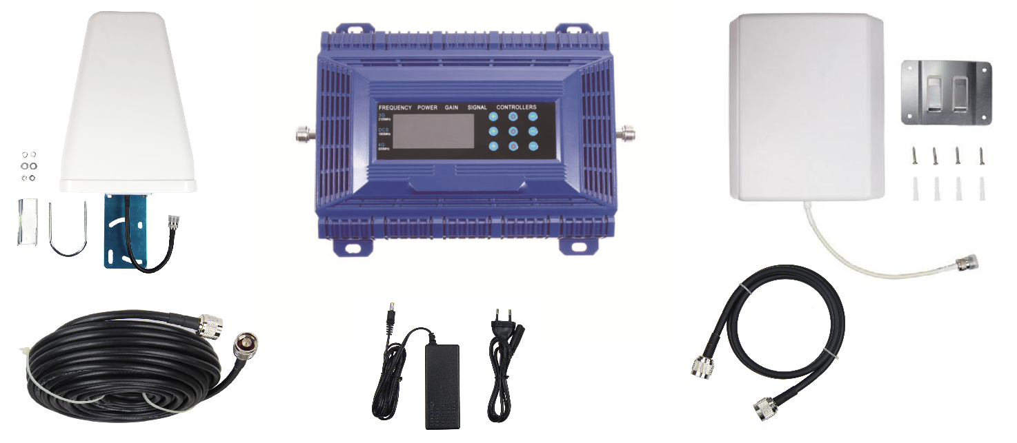 Blue Triband Full Kit With Yagi Antenna | WaveBoosters UK