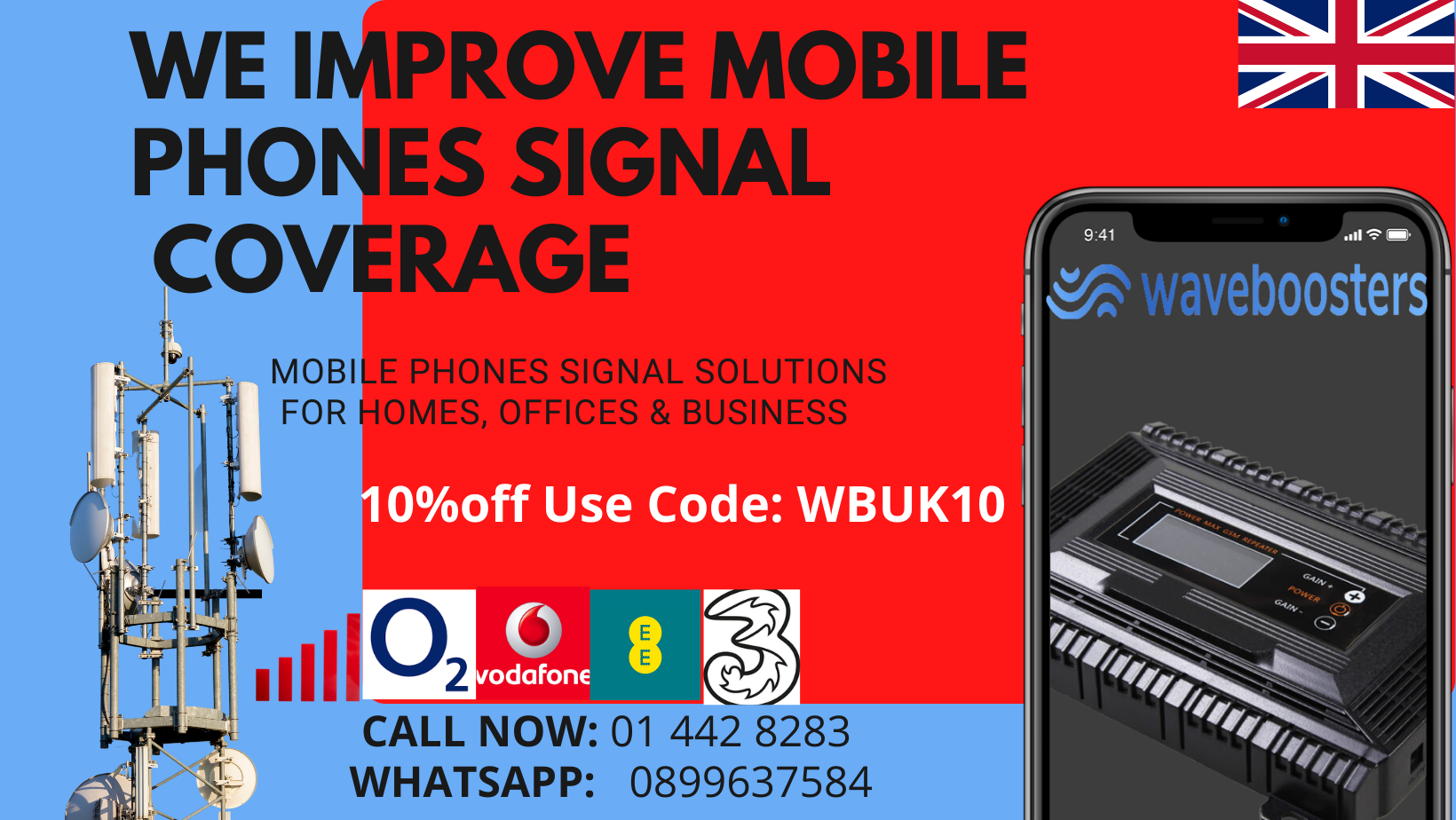 Mobile phone signal boosters
